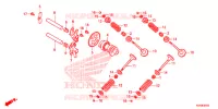 ALBERO A CAMME/VALVOLA per Honda FORZA 300 ABS 2014