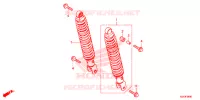 CUSCINO POSTERIORE(2) per Honda FORZA 300 ABS 2014