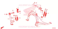 SOSTEGNO PRINCIPALE/PEDALE FRENO per Honda FORZA 300 ABS 2014