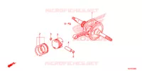ALBERO A GOMITI/PISTONE per Honda SH 150 ABS D SPECIAL 5ED 2013