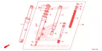 FORCELLA ANTERIORE per Honda SH 150 ABS D SPECIAL 5ED 2013