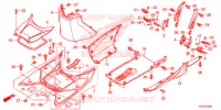 GRADINO PAVIMENTO/COPERTURA SOTTO per Honda SH 150 ABS D SPECIAL 5ED 2013