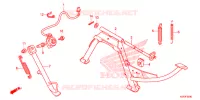 SOSTEGNO PRINCIPALE/PEDALE FRENO per Honda SH 150 ABS D SPECIAL 5ED 2013