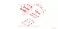 UTENSILI/SCATOLA BATTERIA per Honda SH 150 ABS D SPECIAL 5ED 2013