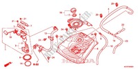 SERBATOIO COMBUSTIBILE per Honda SH 150 ABS D 2013