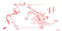 SOSTEGNO PRINCIPALE/PEDALE FRENO per Honda SH 150 D 2013