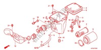 COPERTURA ANTERIORE/FILTRO ARIA per Honda FOURTRAX 420 RANCHER 4X4 Electric Shift CAMO 2011