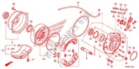 PANNELLO FRENO POSTERIORE per Honda FOURTRAX RANCHER 420 4X4 Electric Shift 2011