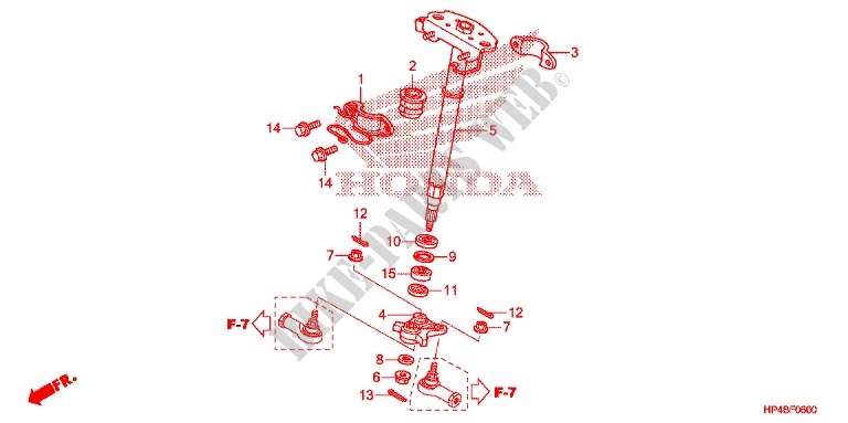 ALBERO STERZO (1) per Honda FOURTRAX 420 RANCHER 4X4 Electric Shift 2011