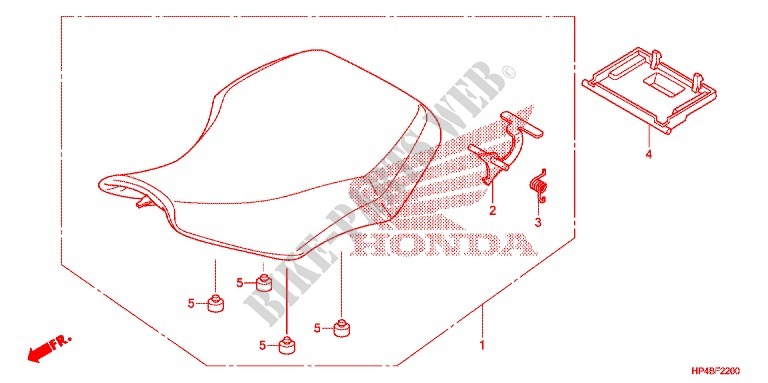 SEDILE SINGOLO(2) per Honda FOURTRAX 420 RANCHER 4X4 Electric Shift 2011