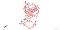 CILINDRO per Honda FOURTRAX 420 RANCHER 4X4 Manual Shift 2011