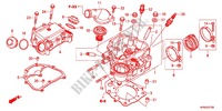CILINDRO/TESTATA per Honda FOURTRAX 420 RANCHER 4X4 PS RED 2011