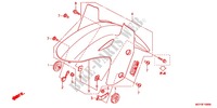 PARAFANGO ANTERIORE per Honda CROSSRUNNER 800 GREY 2014