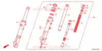 FORCELLA ANTERIORE per Honda PCX 125 SPECIAL EDITION 2013