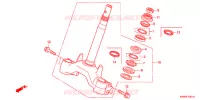 GAMBA STERZO/PONTE SOPRA (WW125EX2C/EX2D/EX2E/D) per Honda PCX 125 SPECIAL EDITION 2013