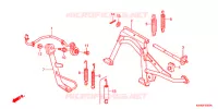 SOSTEGNO PRINCIPALE/PEDALE FRENO per Honda PCX 125 SPECIAL EDITION 2013