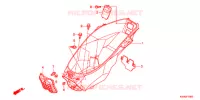 COPERTURA CORPO/SCATOLA BAGAGLI/ PORTATORE BAGAGLI per Honda PCX 125 2013