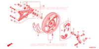 RUOTA POSTERIORE/BRACCIO OSCILLANTE per Honda PCX 125 2014