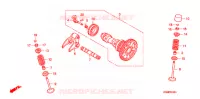 ALBERO A CAMME/VALVOLA per Honda CRF 250 R 2011