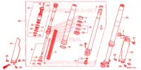 FORCELLA ANTERIORE (CRF250RE) per Honda CRF 250 R 2014