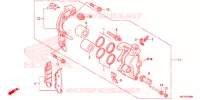 CALIBRO FRENO ANTERIORE per Honda CRF 450 X 2014