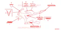 EMBLEMA/STRISCIA (CBR1000RRD/E/RAD/E) per Honda CBR 1000 RR ABS BLACK 2014