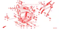 CORPO TELAIO per Honda CRF 250 R 2015