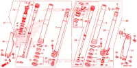 FORCELLA ANTERIORE (CRF250RF) per Honda CRF 250 R 2015