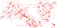SMORZATORE SCARICO(2) per Honda CRF 250 R 2015