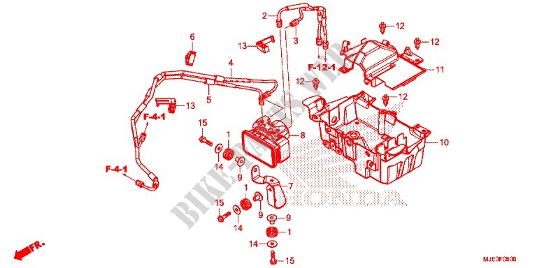 MODULATORE ABS per Honda CBR 650 F ABS HRC TRICOLOR 2014