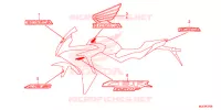 EMBLEMA/STRISCIA (ED/MA/RU/U/4ED) per Honda CBR 650 F ABS 2016