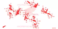 GRADINO/BRACCIO A TIRO/ PEDALE CAMBIO per Honda CBR 650 F ABS 2016