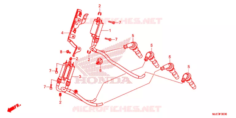BARDATURA FILO/ RINCULO IGNIZIONE/BATTERIA Honda MOTO 650 CBR 2016  CBR650FAE