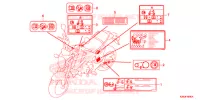 ETICHETTA CAUZIONE (E,ED,F) per Honda MSX 125 2014