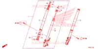 FORCELLA ANTERIORE per Honda MSX 125 2014