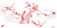 FRECCIA LAMPEGGIATORE (E,ED,F,KO) per Honda MSX 125 2014