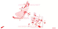 PEDALE/GRADINO per Honda MSX 125 2014