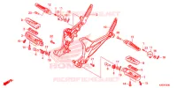 PEDALE/GRADINO per Honda MSX 125 2014