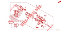 CALIBRO FRENO POSTERIORE per Honda MSX GROM 125 2014