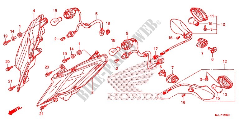 FRECCIA(2) per Honda NC 750 INTEGRA SPORT 2014