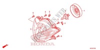 FARO ANTERIORE per Honda SH 125 ABS D SPECIAL 2E 2014