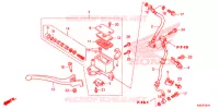 POMPA FRENO ANTERIORE per Honda SH 150 ABS SPORTY 2014