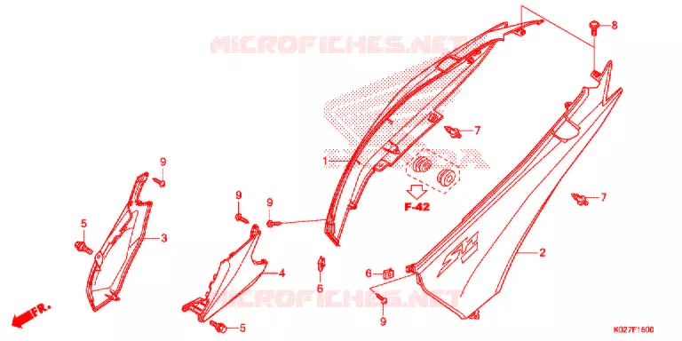 COPERTURA CORPO/SCATOLA BAGAGLI/ PORTATORE BAGAGLI Honda SCOOTER 150 SH 2014  SH150ADSE