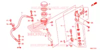MAESTRO FRENO POSTERIORE CILINDRO per Honda FOURTRAX 680 RINCON 2015