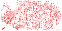 PARAFANGO POSTERIORE per Honda FOURTRAX 680 RINCON 2015