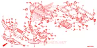 SEDILE/PORTATORE per Honda FOURTRAX 680 RINCON 2015