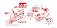 ETICHETTA CAUZIONE(1) per Honda PCX 125 2015