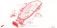 COPERTURA CORPO/SCATOLA BAGAGLI/ PORTATORE BAGAGLI per Honda PCX 150 2015