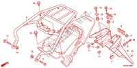 PARAFANGO POSTERIORE per Honda XR 125 L Electric start + Kick start 2012