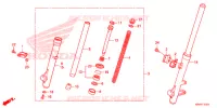 FORCELLA ANTERIORE (XR125LEK/XR150LEK) per Honda XR 150 2016